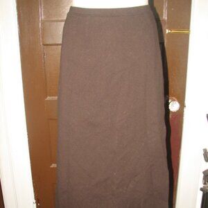 Eileen Fisher mid length faux wrap skirt